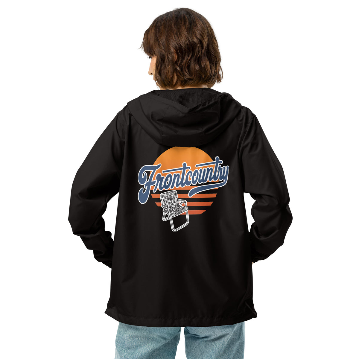 Sunset Camp Chair Logo Full Zip Windbreaker